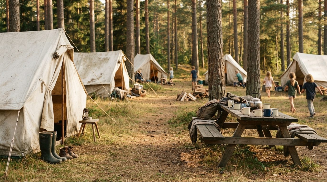 Stemningsbillede: Vælg lejren, forbered barnet og pak det, der skal med.